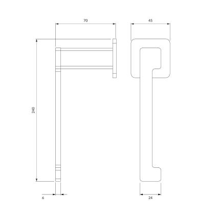OMNIRES NL80510CR - Toilet paper holder NELSON shiny chrome