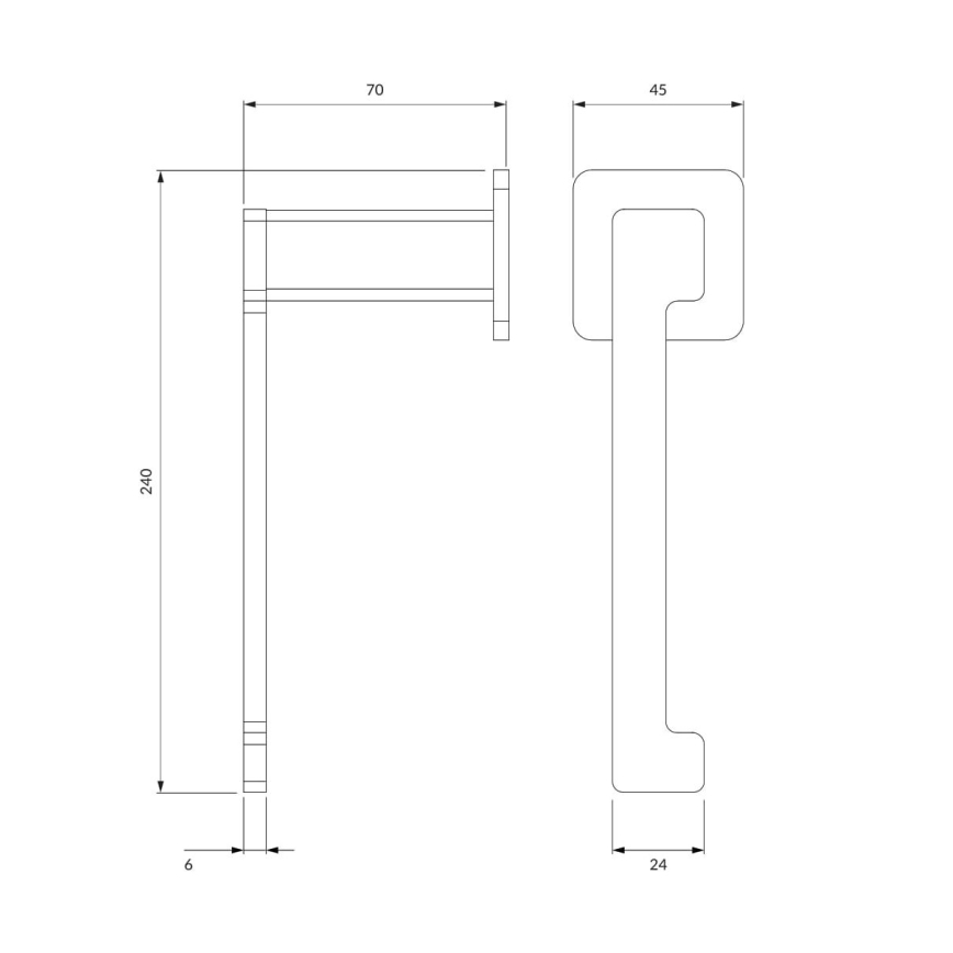 OMNIRES NL80510CR - Toilet paper holder NELSON shiny chrome