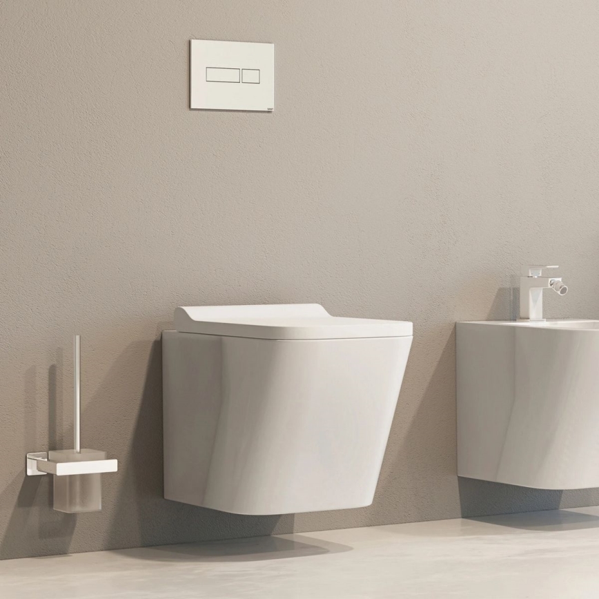 OMNIRES NL80620CR - Wall-mounted toilet brush NELSON shiny chrome