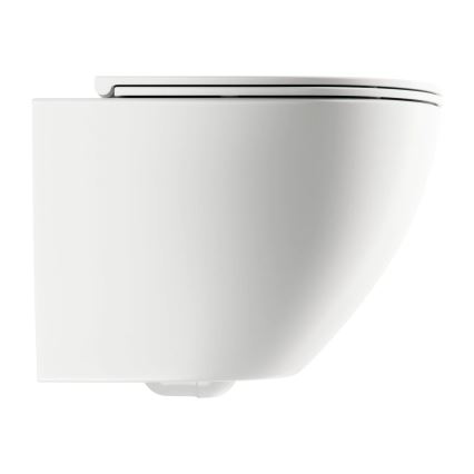 OMNIRES OTTAWAMWBM - Wall-hung toilet with toilet seat SoftClose OTTAWA ceramics/matte white