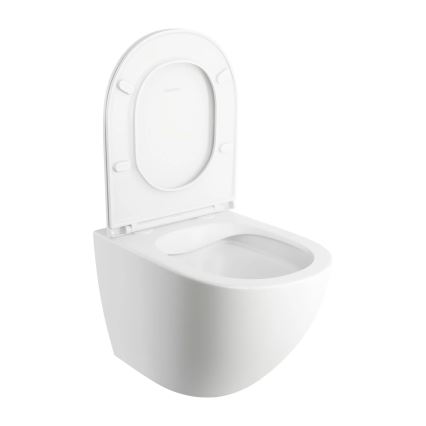 OMNIRES OTTAWAMWBM - Wall-hung toilet with toilet seat SoftClose OTTAWA ceramics/matte white