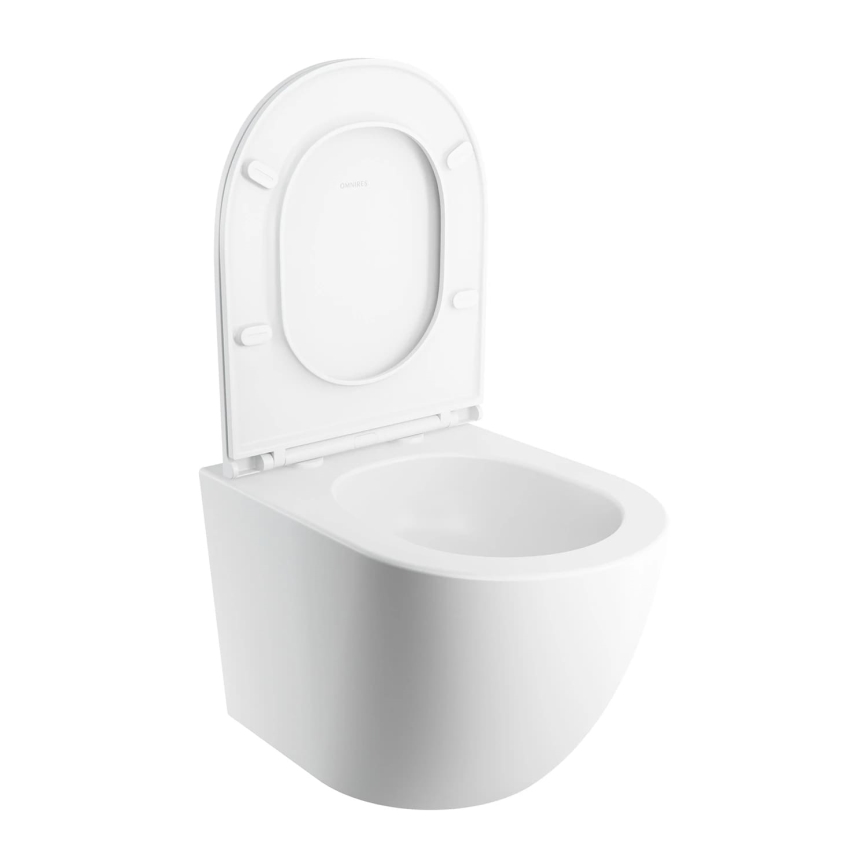 OMNIRES OTTAWASPXMWBM - Wall-hung toilet with toilet seat SoftClose OTTAWA ceramics/matte white
