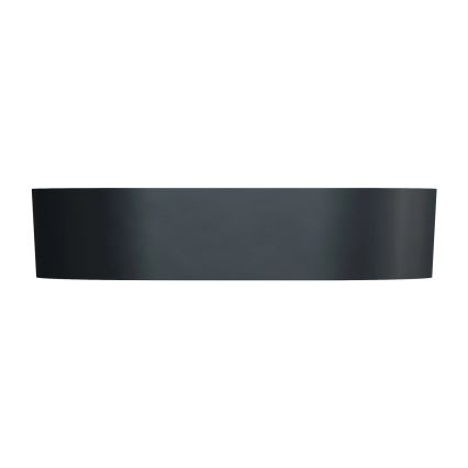 OMNIRES OVOUNBLV - Countertop basin OVO 55x36 cm dolomite/matte black lava