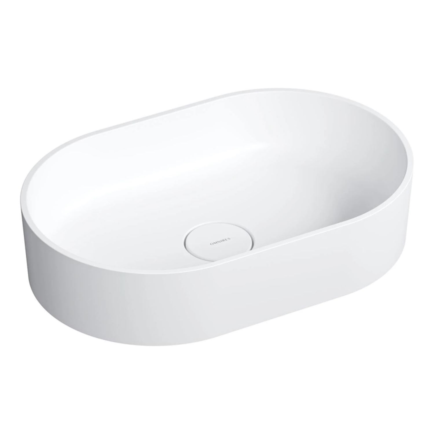 OMNIRES OVOUNBM - Countertop basin OVO 55x36 cmdolomit/matte white