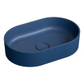 OMNIRES OVOUNMB - Countertop basin OVO 55x36 cm dolomite/matte midnight blue