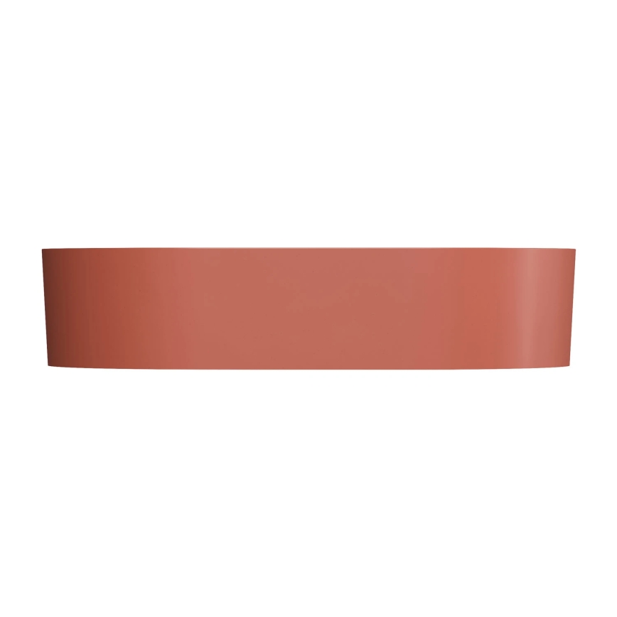 OMNIRES OVOUNTE - Countertop basin OVO 55x36 cm dolomite/matte terracotta