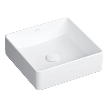 OMNIRES PASADENA360BP - PASADENA 36x36 cm countertop basin, ceramic/glossy white