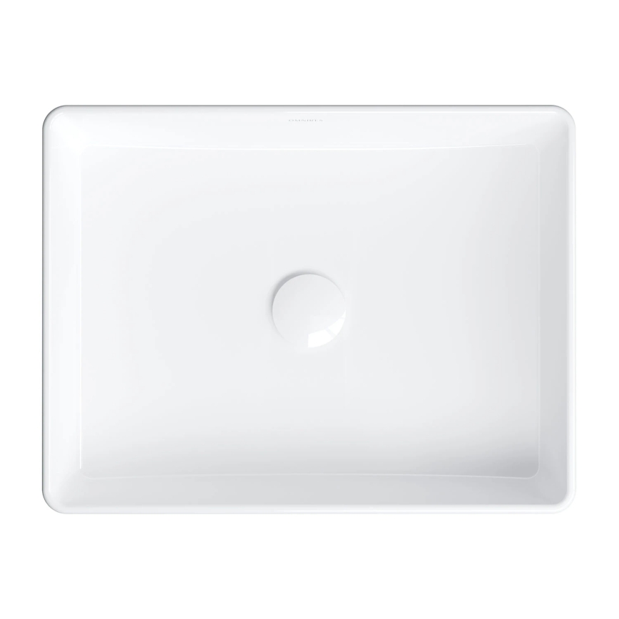 OMNIRES PASADENA470BP - PASADENA Countertop Basin 47x36 cm Ceramic/Glossy White