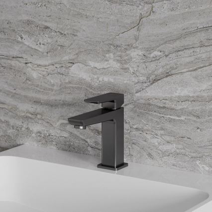 OMNIRES PM7410GR - PARMA 15 cm Brushed Graphite Basin Mixer