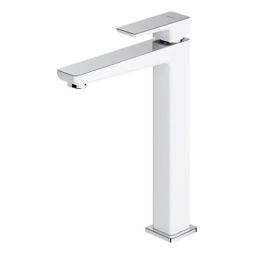 OMNIRES PM7412CRB - Basin tap PARMA 27,3 cm shiny chrome/white