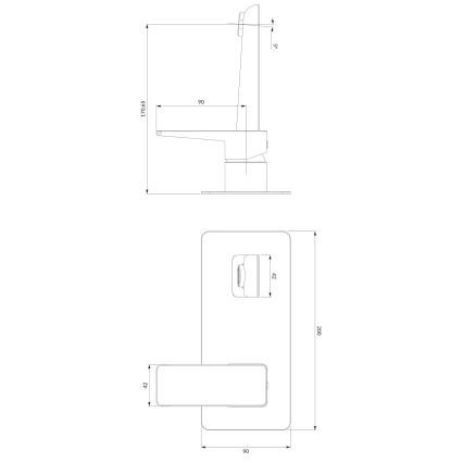 OMNIRES PM7415CR - Basin tap for concealed installation PARMA shiny chrome