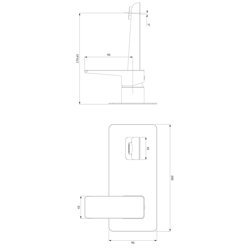 OMNIRES PM7415CR - Basin tap for concealed installation PARMA shiny chrome