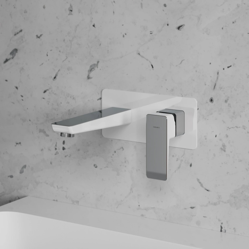 OMNIRES PM7415CRB - Basin tap for concealed installation PARMA shiny chrome/white