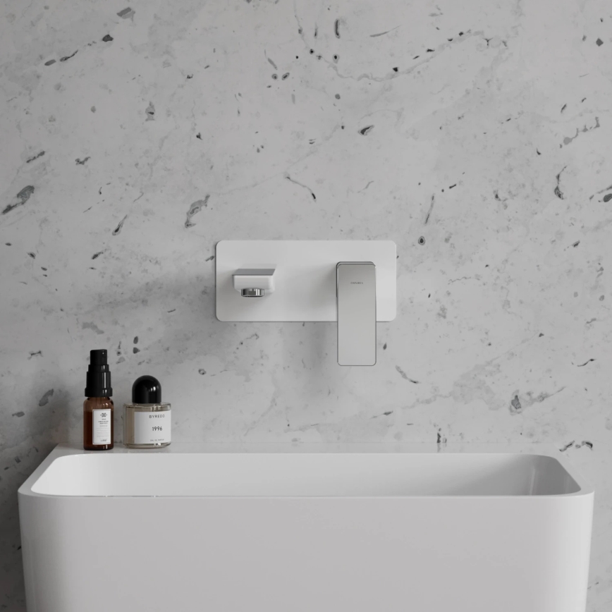 OMNIRES PM7415CRB - Basin tap for concealed installation PARMA shiny chrome/white