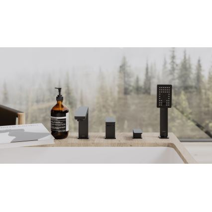 OMNIRES PM7432BL - Bath tap 4-hole PARMA matte black