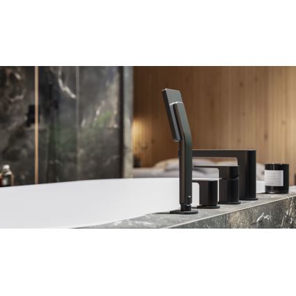 OMNIRES PM7432BL - Bath tap 4-hole PARMA matte black