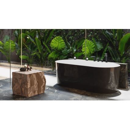 OMNIRES PM7432BL - Bath tap 4-hole PARMA matte black