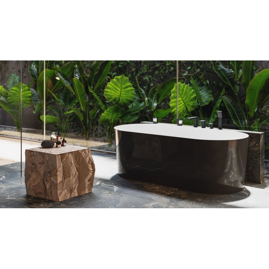 OMNIRES PM7432BL - Bath tap 4-hole PARMA matte black
