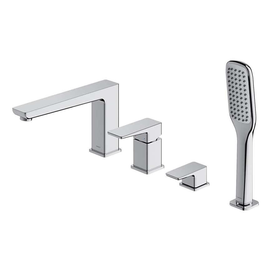 OMNIRES PM7432CR - Bath tap 4-hole PARMA shiny chrome