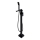 OMNIRES PM7433BL - Freestanding bath set with tap PARMA matte black