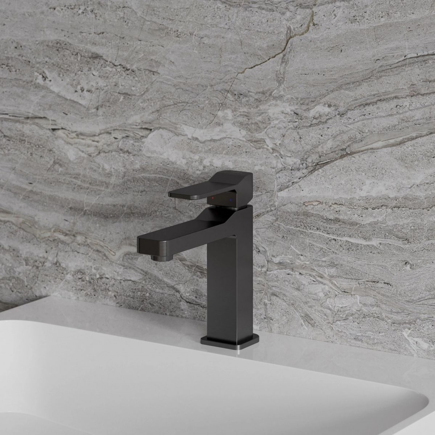 OMNIRES SL7710GR - Basin tap SLIDE 17 cm brushed graphite
