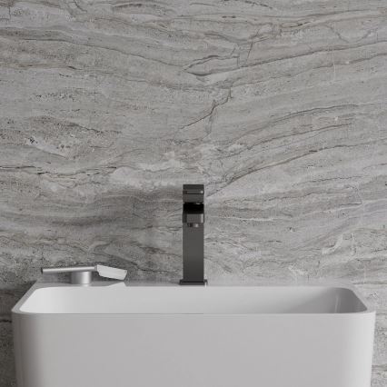 OMNIRES SL7710GR - Basin tap SLIDE 17 cm brushed graphite