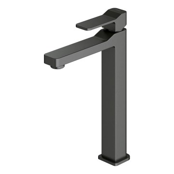 OMNIRES SL7712GR - Basin tap SLIDE 27,8 cm brushed graphite