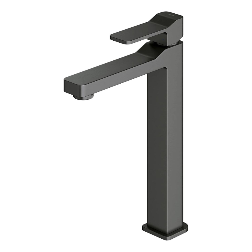 OMNIRES SL7712GR - Basin tap SLIDE 27,8 cm brushed graphite
