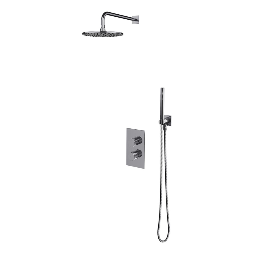 OMNIRES SYSCT11CR - Shower set with thermostatic concealed tap CONTOUR shiny chrome