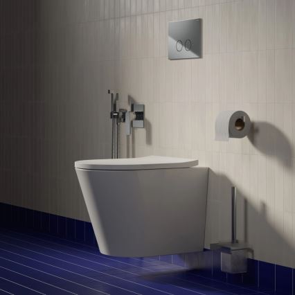 OMNIRES TAMPAMWBP - Wall-hung toilet with TAMPA SoftClose seat, ceramic, glossy white