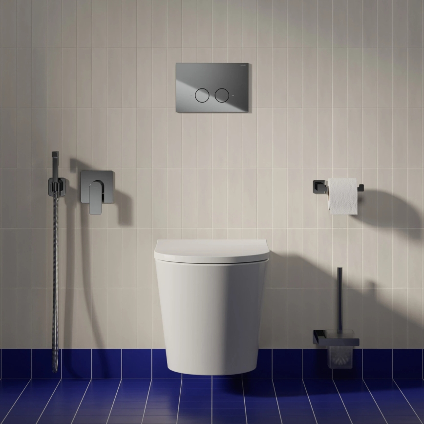 OMNIRES TAMPAMWBP - Wall-hung toilet with TAMPA SoftClose seat, ceramic, glossy white