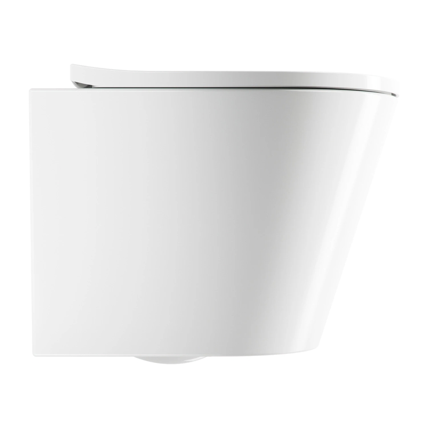 OMNIRES TAMPAMWBP - Wall-hung toilet with TAMPA SoftClose seat, ceramic, glossy white