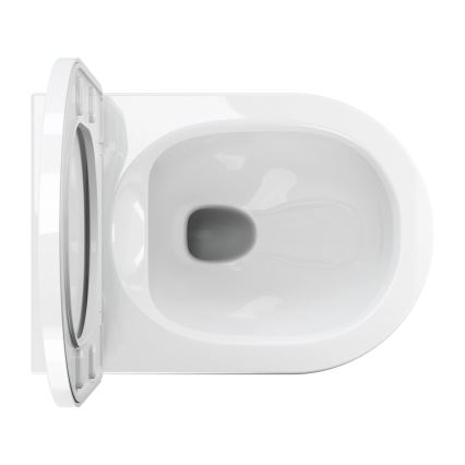 OMNIRES TAMPAMWBP - Wall-hung toilet with TAMPA SoftClose seat, ceramic, glossy white