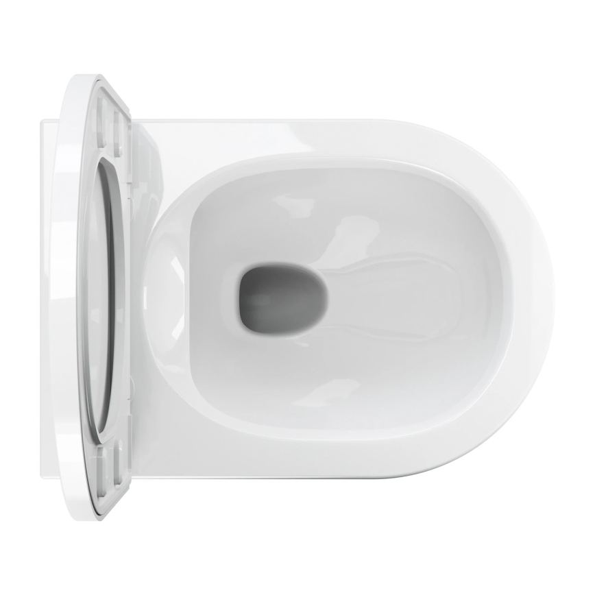 OMNIRES TAMPAMWBP - Wall-hung toilet with TAMPA SoftClose seat, ceramic, glossy white