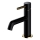 OMNIRES Y1210NBLGL - Y Basin Mixer 16.2 cm, Semi-Matte Black/Polished Gold