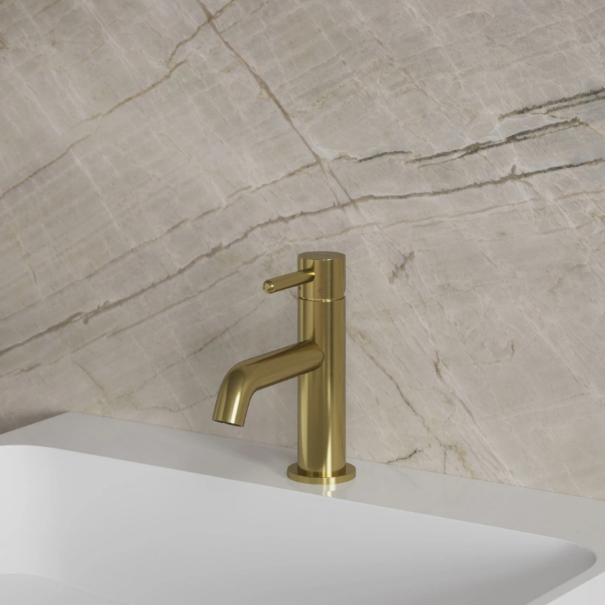 OMNIRES Y1210NBSB - Y Basin Mixer 16.2 cm, Brushed Brass