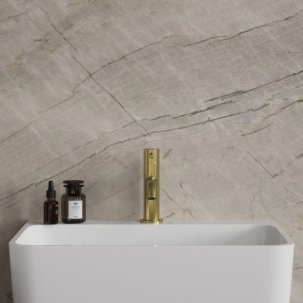OMNIRES Y1210NBSB - Y Basin Mixer 16.2 cm, Brushed Brass