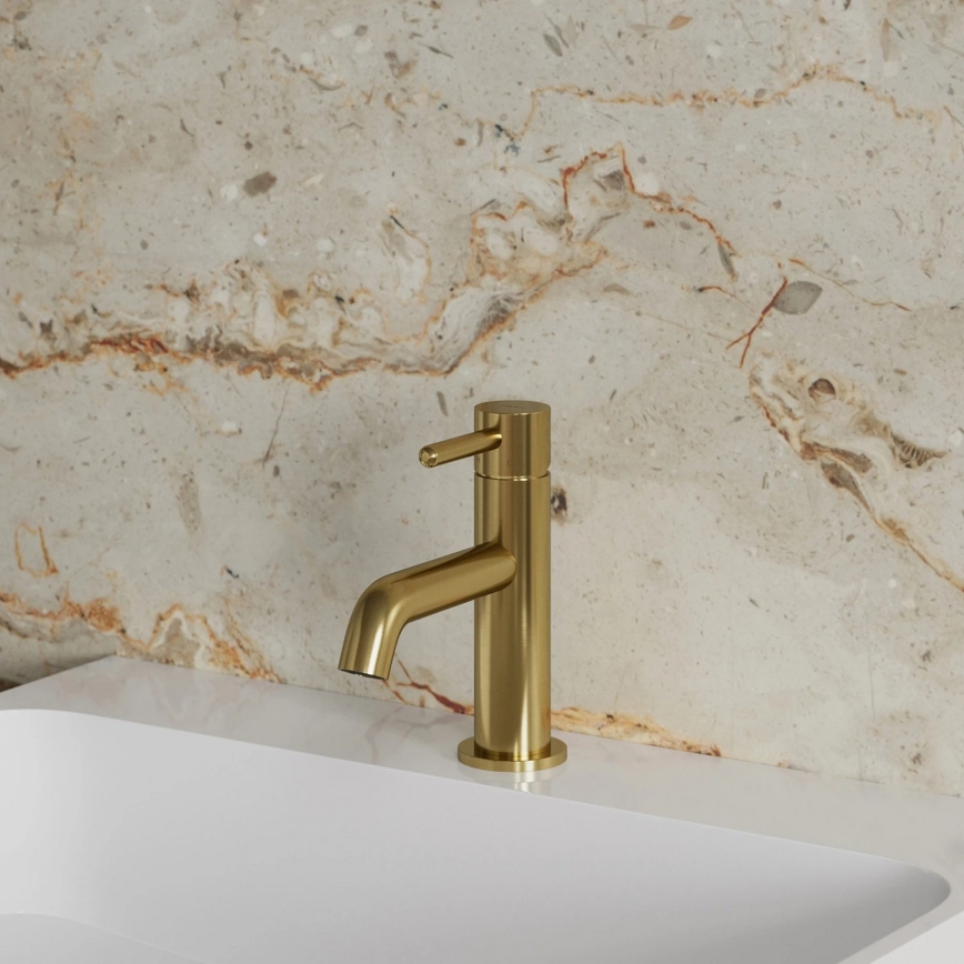 OMNIRES Y1210NGLB - Y Basin Mixer, 16.2 cm, Brushed Gold