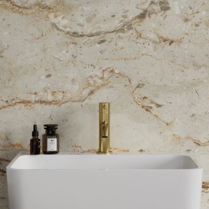 OMNIRES Y1210NGLB - Y Basin Mixer, 16.2 cm, Brushed Gold