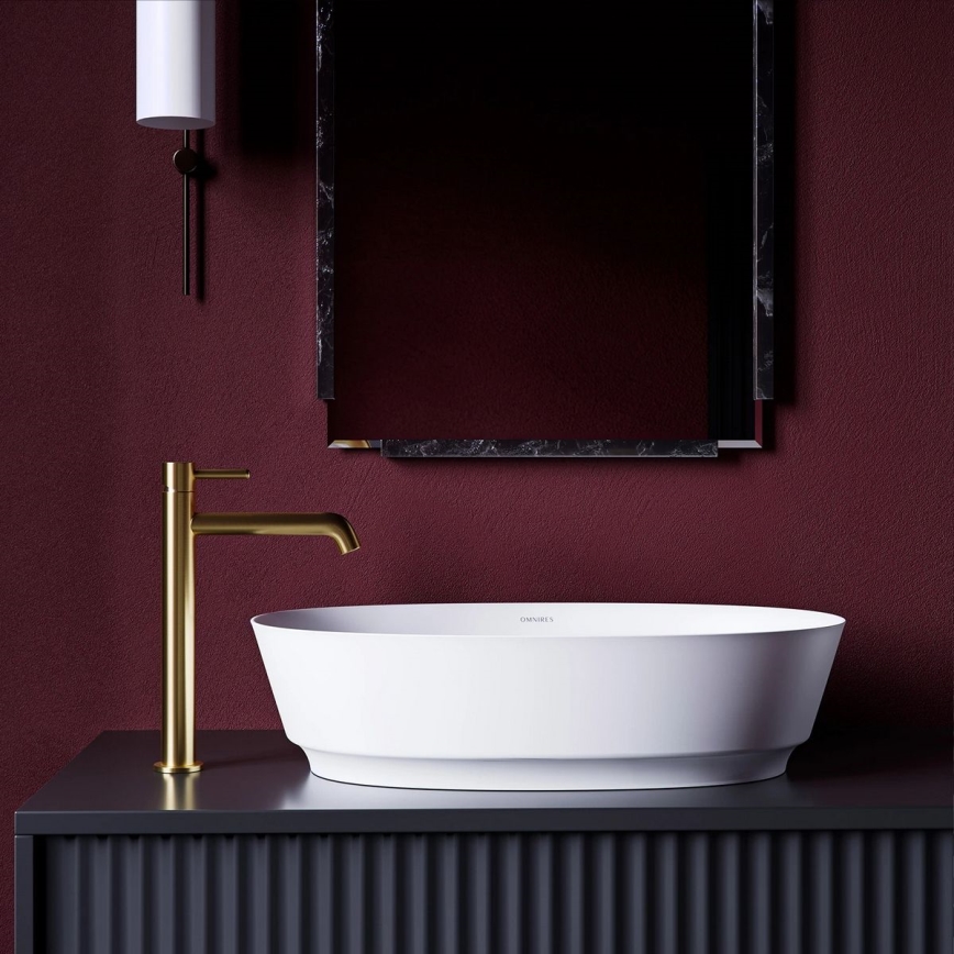 OMNIRES Y1212GLB - Basin tap Y 30,8 cm ground gold