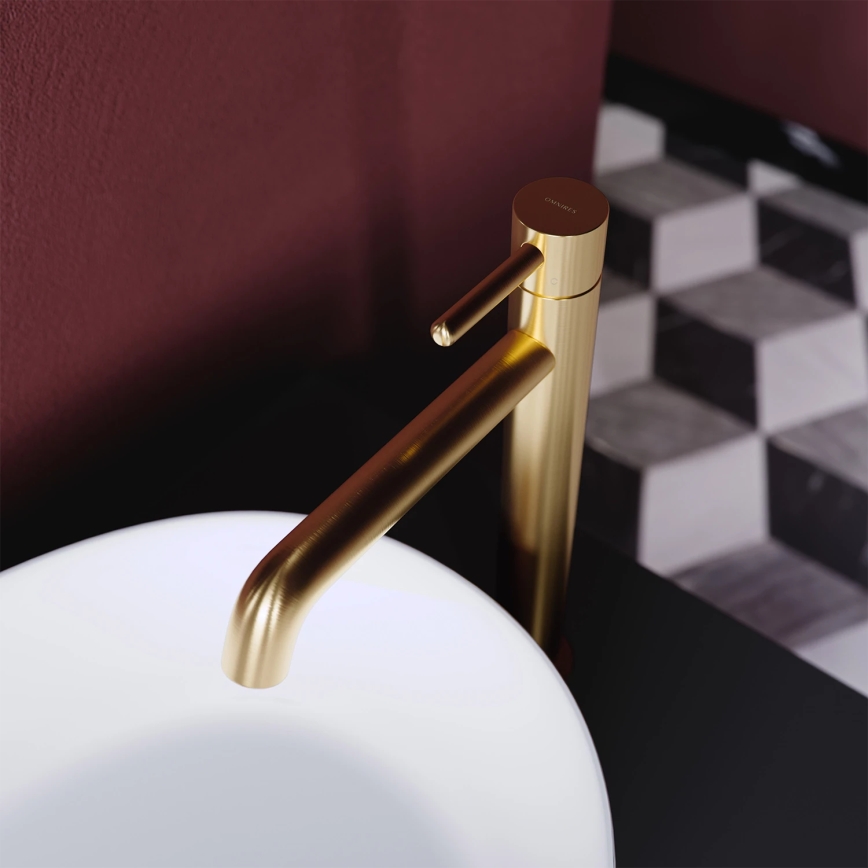 OMNIRES Y1212GLB - Basin tap Y 30,8 cm ground gold