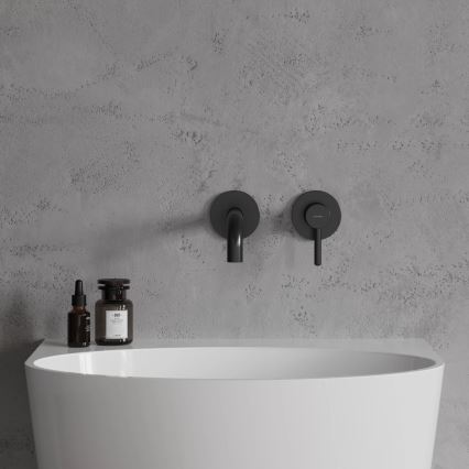 OMNIRES Y1215HLBL - Basin tap for concealed installation Y semi-matte black