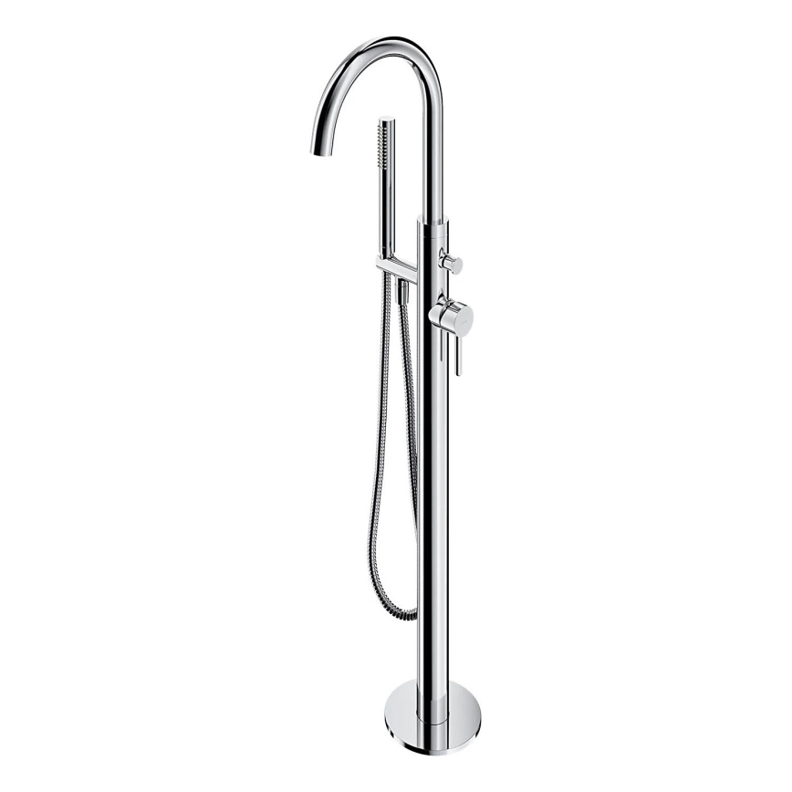 OMNIRES Y1233CR - Freestanding bath set with tap Y shiny chrome
