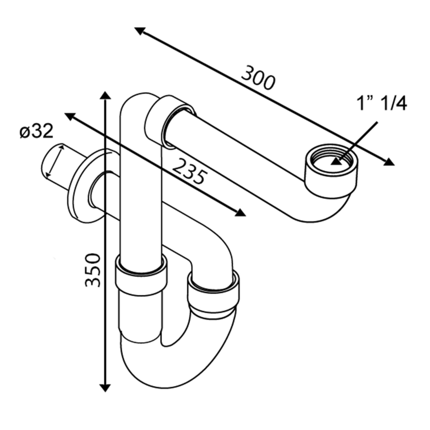 Omp Tea - Polished Chrome Basin Trap