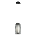 Ondaluce - BONNIE cable pendant lamp 1xE27/15W/230V, Ø 15 cm, Smoky Black