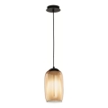 Ondaluce - BONNIE cable pendant light 1x E27/15W/230V Ø 15 cm, smoked beige