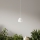 Ondaluce - Cable-hung pendant CONCRETE 1xGU10/7.5W/230V Ø 10.5 cm concrete/white