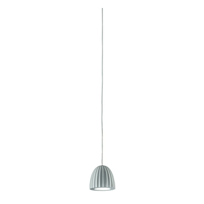 Ondaluce - Cable-suspended pendant light CONCRETE 1xGU10/7.5W/230V Ø 10.5 cm concrete grey