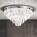 Ondaluce - CASTLE Crystal Ceiling Light 12x G9/7W/230V, Ø 60 cm, Polished Chrome