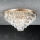 Ondaluce - CASTLE Crystal Ceiling Light 12xG9/7W/230V Ø 60 cm Gold